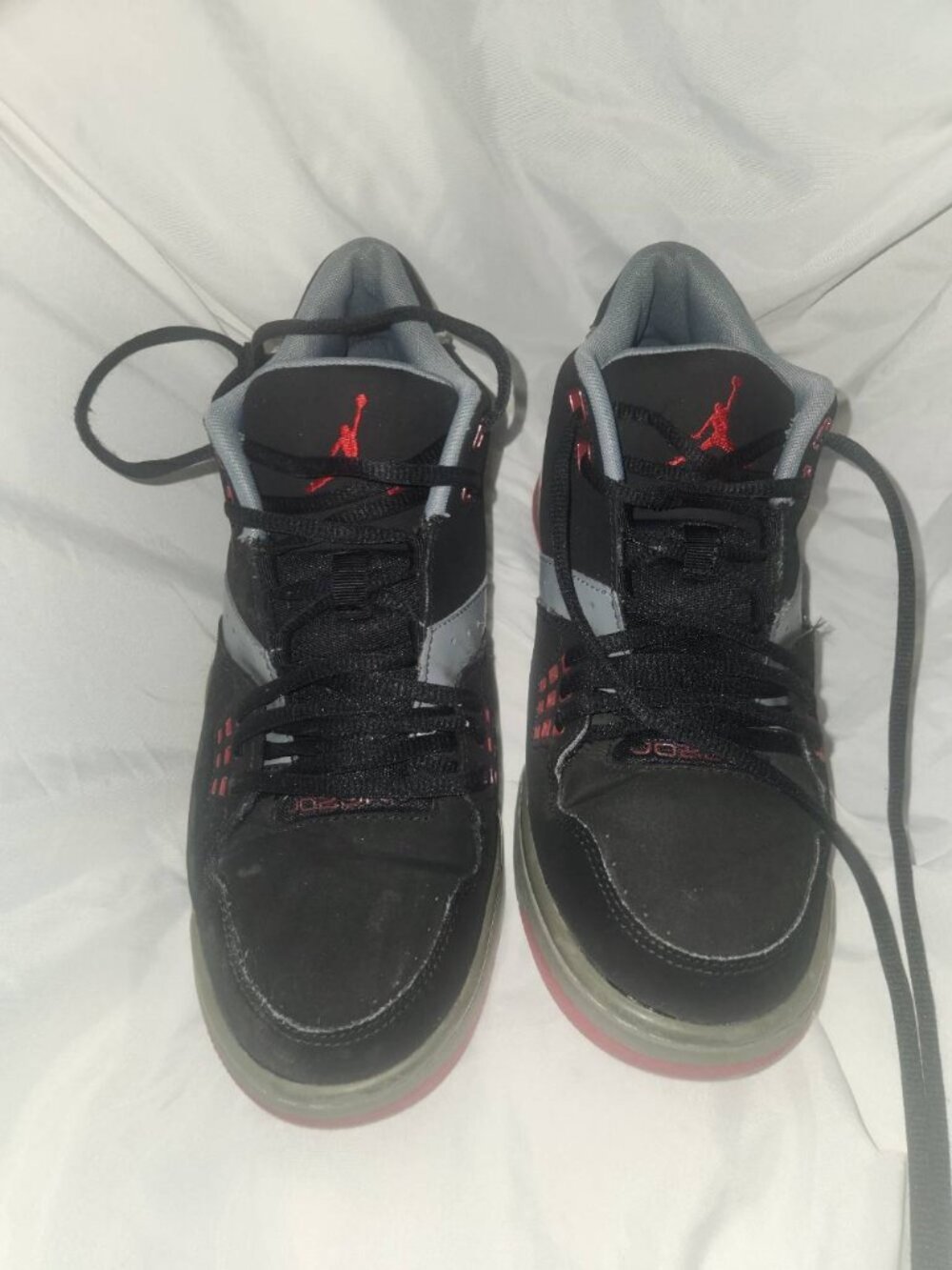 Jordan SC-1 Black Red Grey Sneakers Men's Size 9.5
